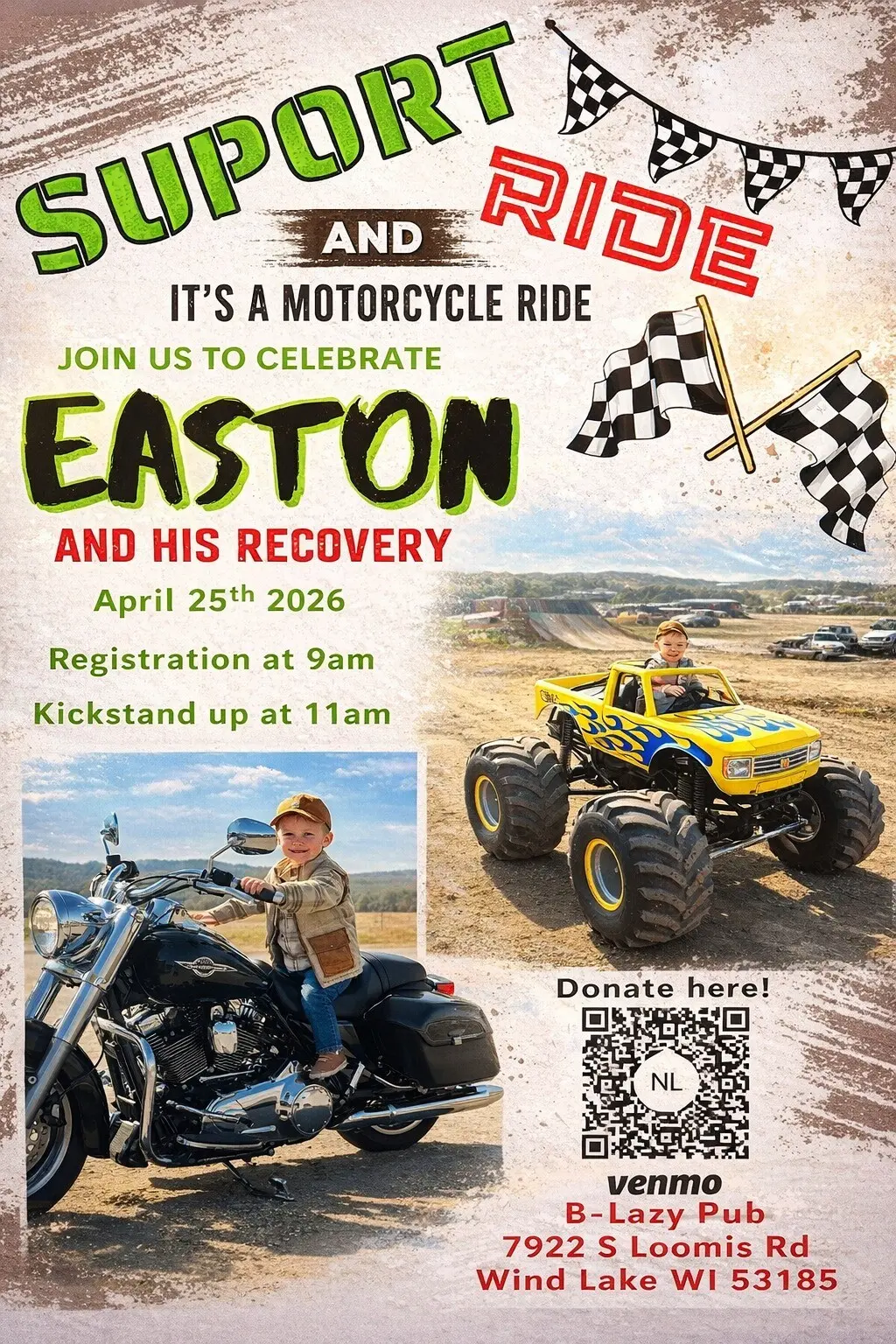 Support Ride and Its a Motorcycle Ride