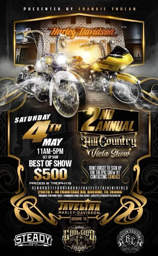 2ND ANNUAL HILL-COUNTRY VICLA BIKE SHOW