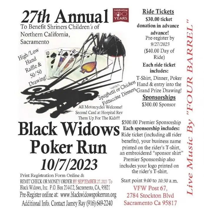 27th Annual Black Widows Poker Run