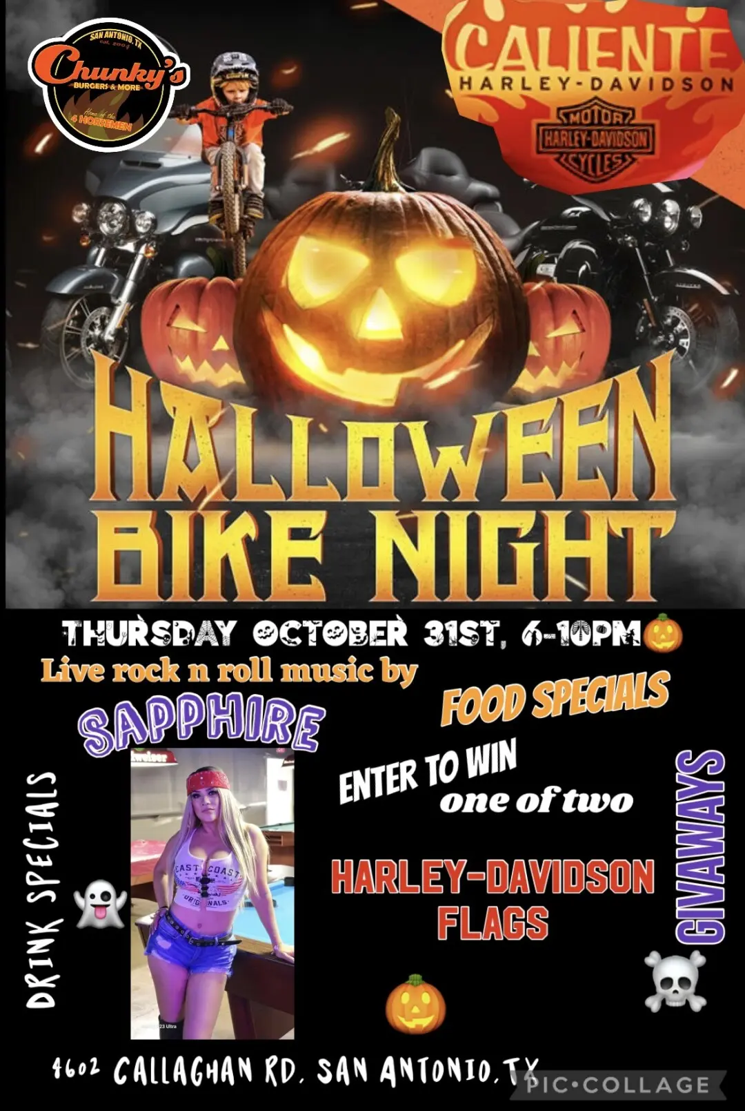 Halloween Bike Night at Chunkys