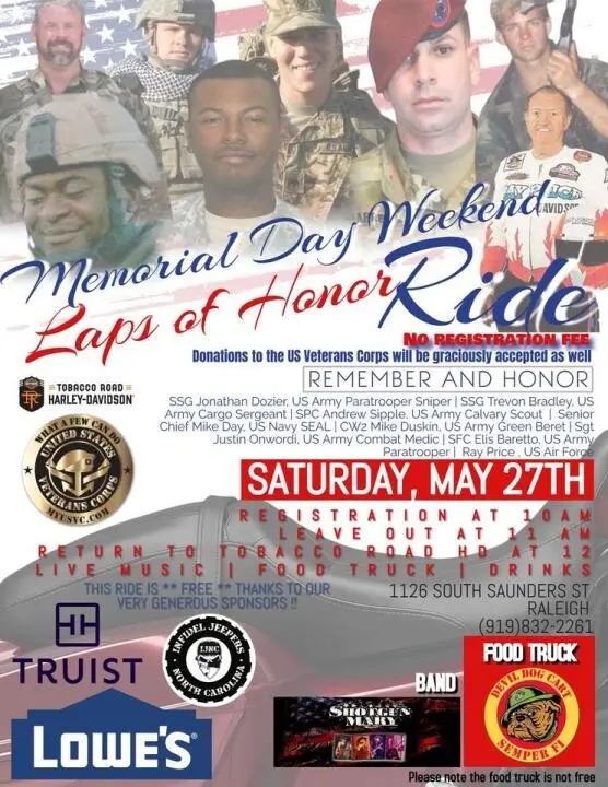 Memorial Day (Laps of Honor) Ride