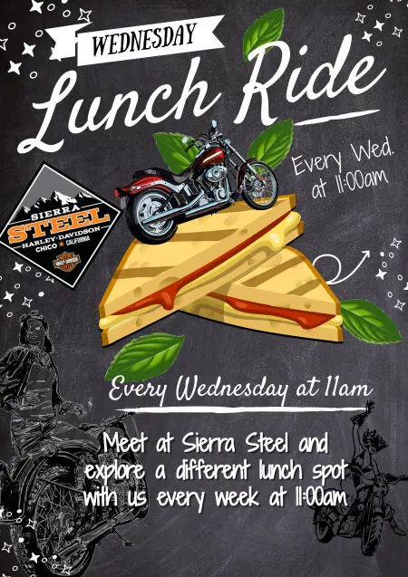 WEDNESDAY Lunch Ride