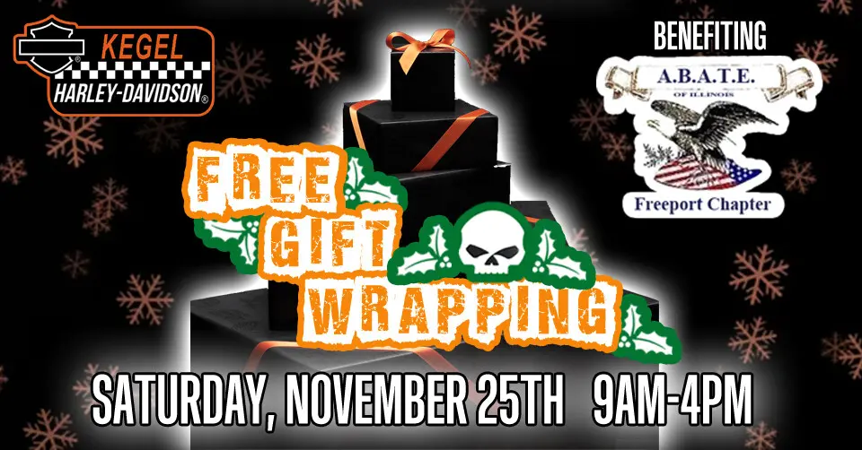 FREE GIFT WRAPPING WITH A.B.A.T.E Freeport Chapter