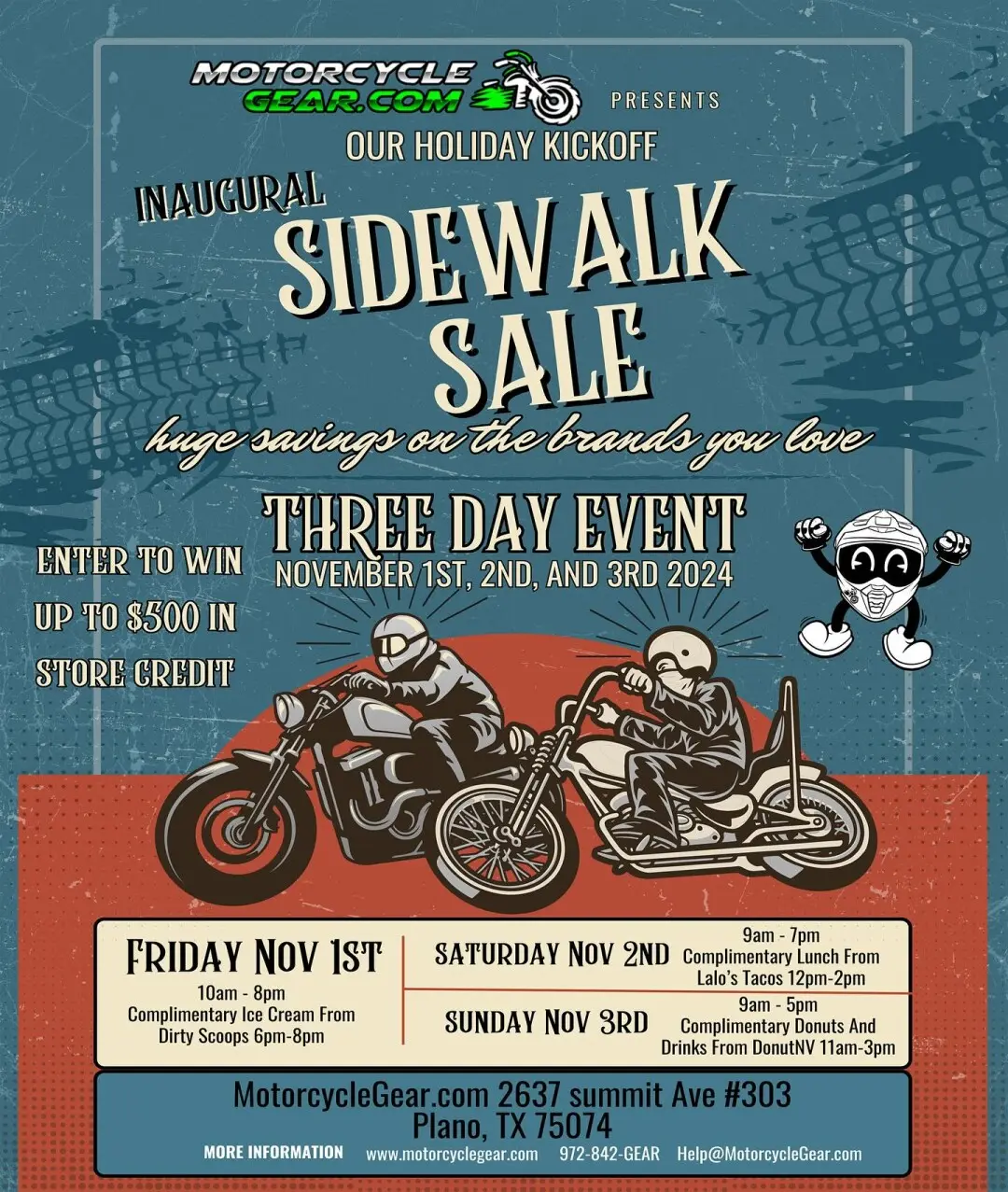 MotorcycleGear.com Sidewalk Sale