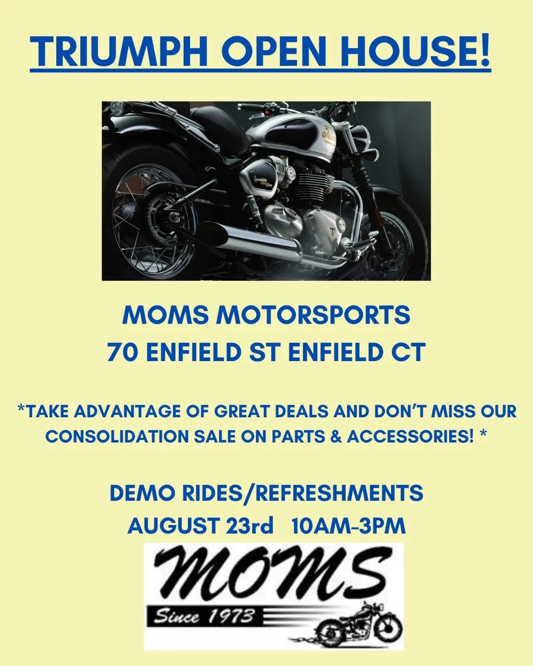 Triumph Motorcycle Open House & Demo Event